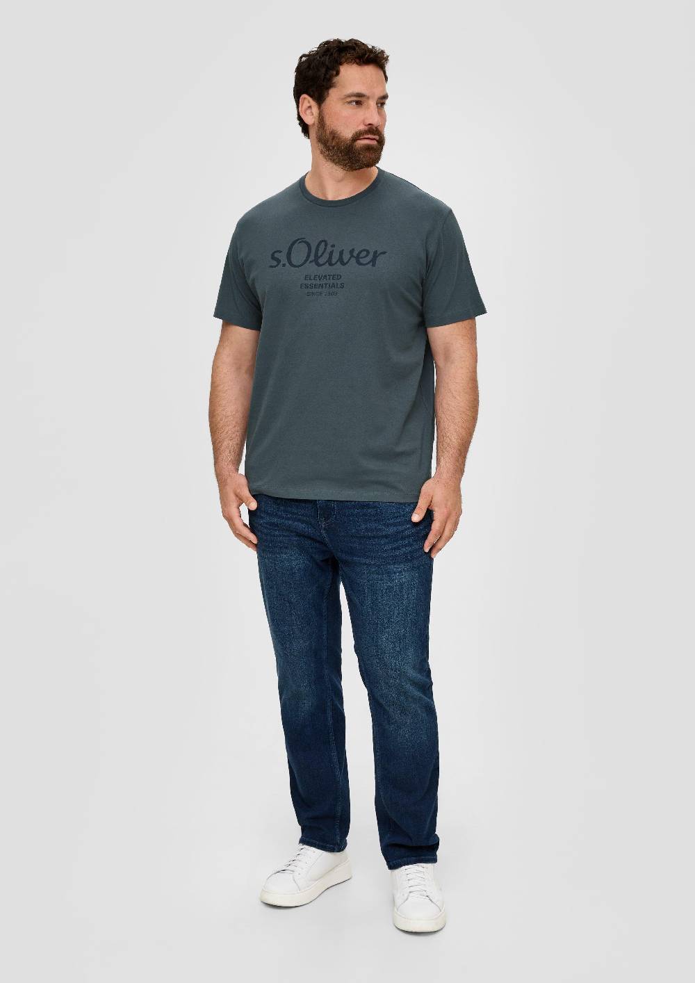 S.Oliver T-Shirt mit Logo-Print Fabrikverkauf