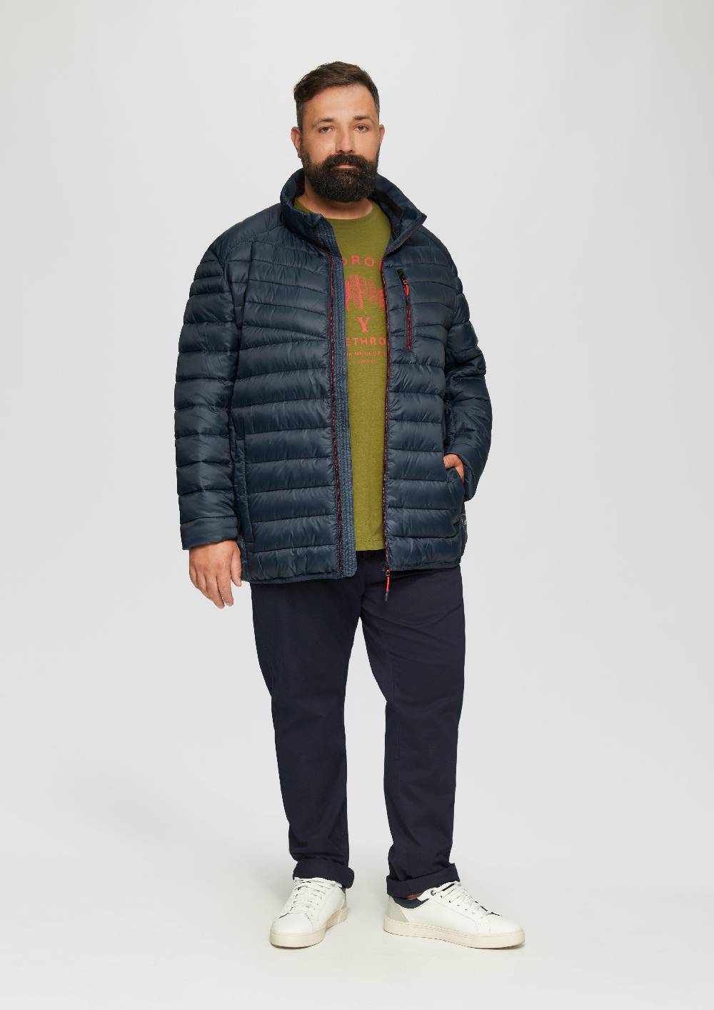 S.Oliver Wasserabweisende Steppjacke aus recyceltem Polyester Flash Sale