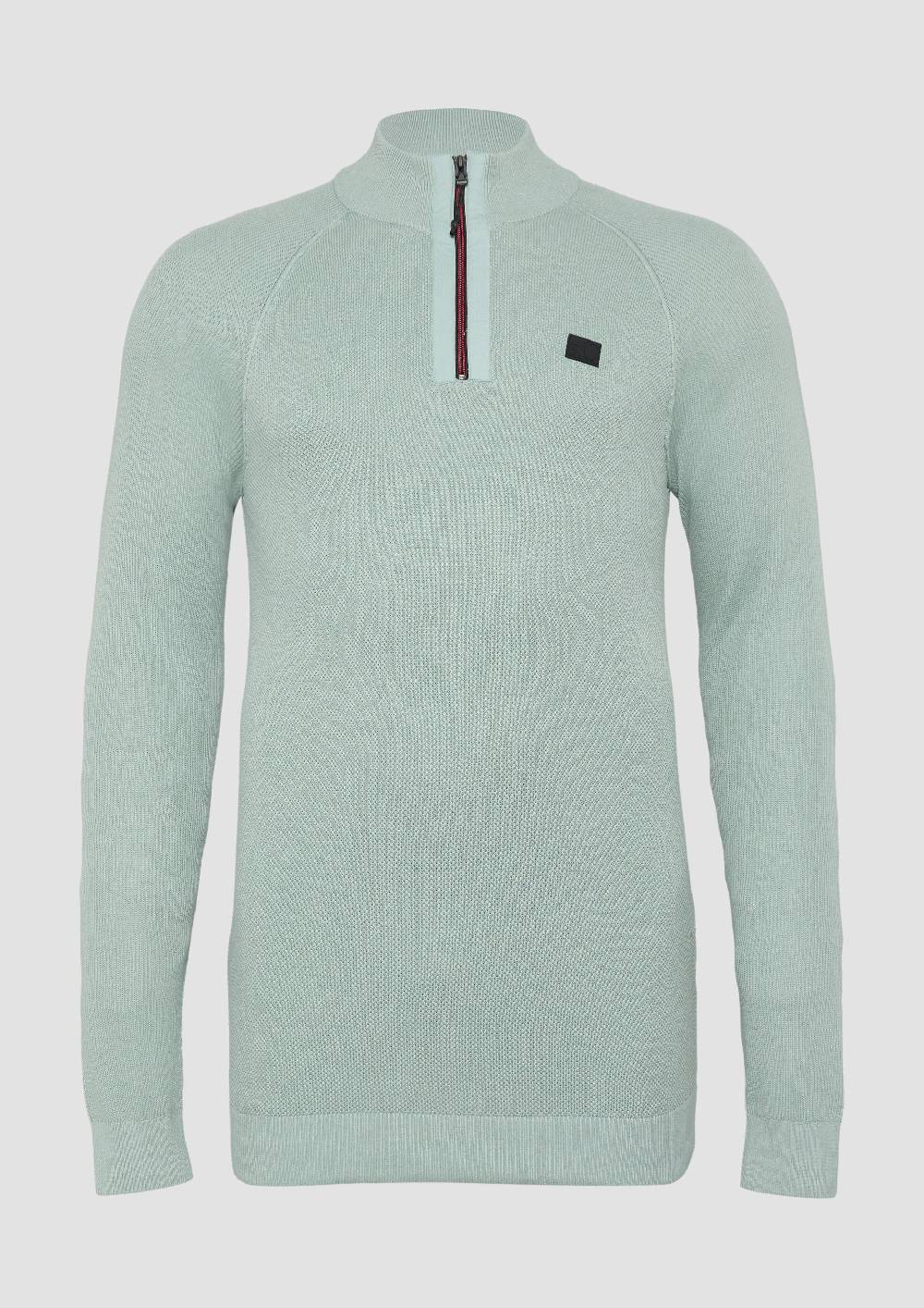 S.Oliver Strickpullover mit hochgeschlossenem Kragen Begrenztes Angebot