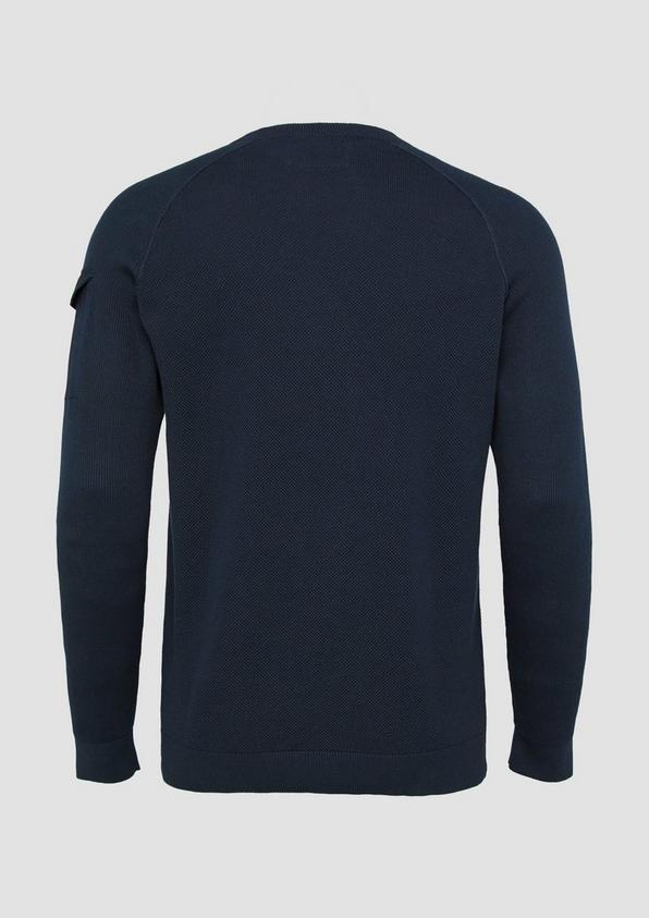 S.Oliver Strickpullover mit aufgesetzter Tasche am Arm Black Friday
