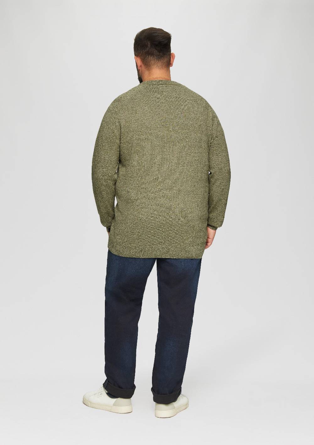 S.Oliver Strickpullover mit Rippbündchen Weihnachtsangebot