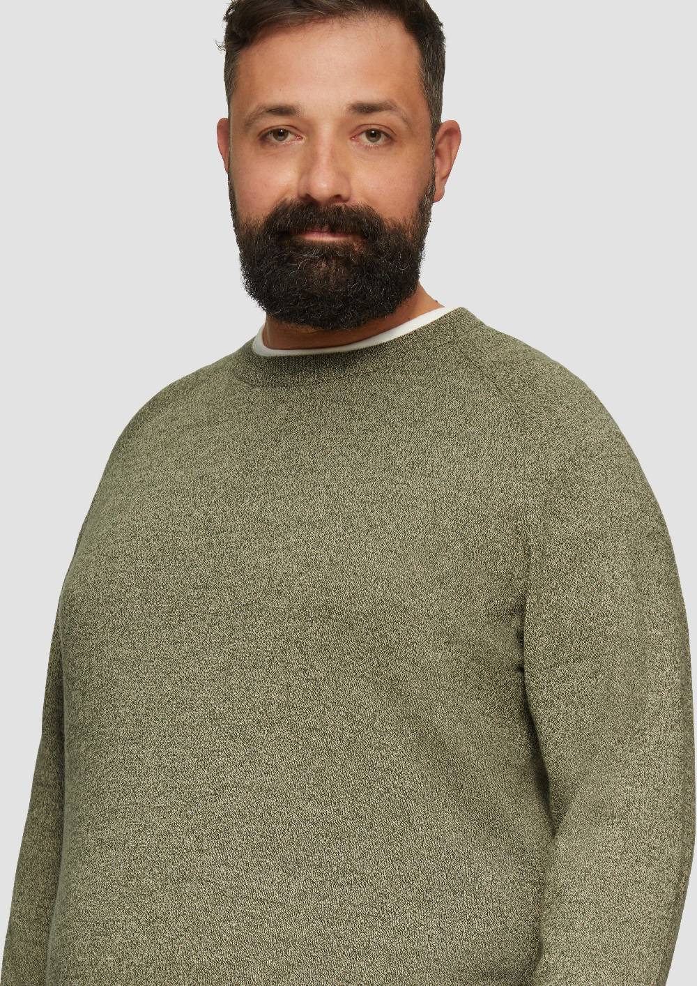 S.Oliver Strickpullover mit Rippbündchen Weihnachtsangebot