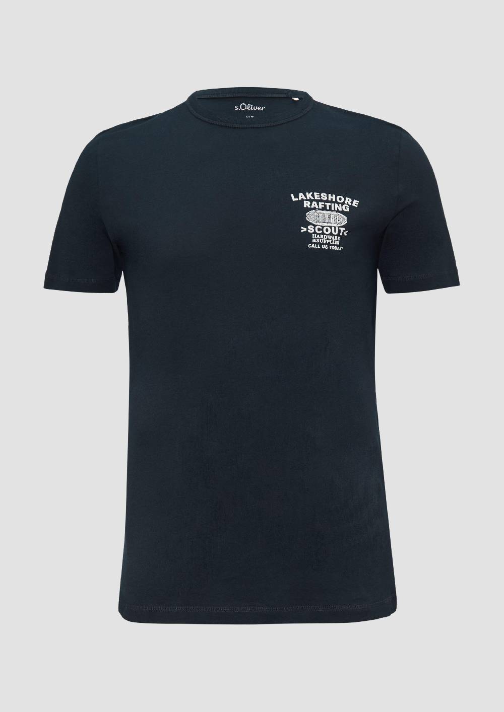 S.Oliver Baumwollshirt mit Frontprint Vatertagsangebot
