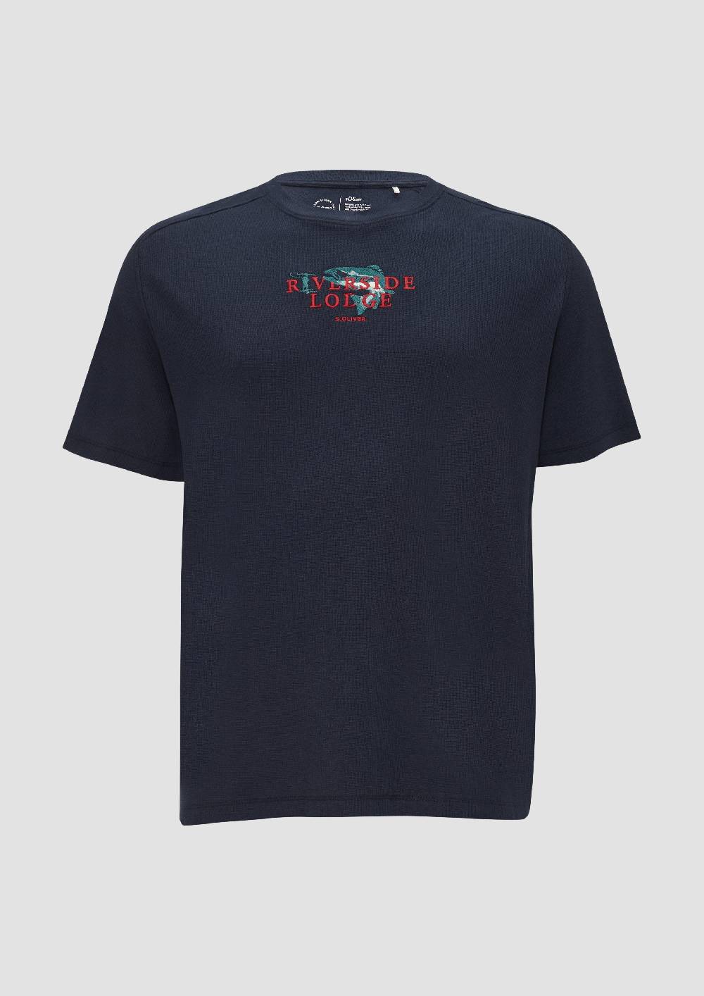 S.Oliver T-Shirt mit Stickerei aus Waffeljersey Neueste Mode