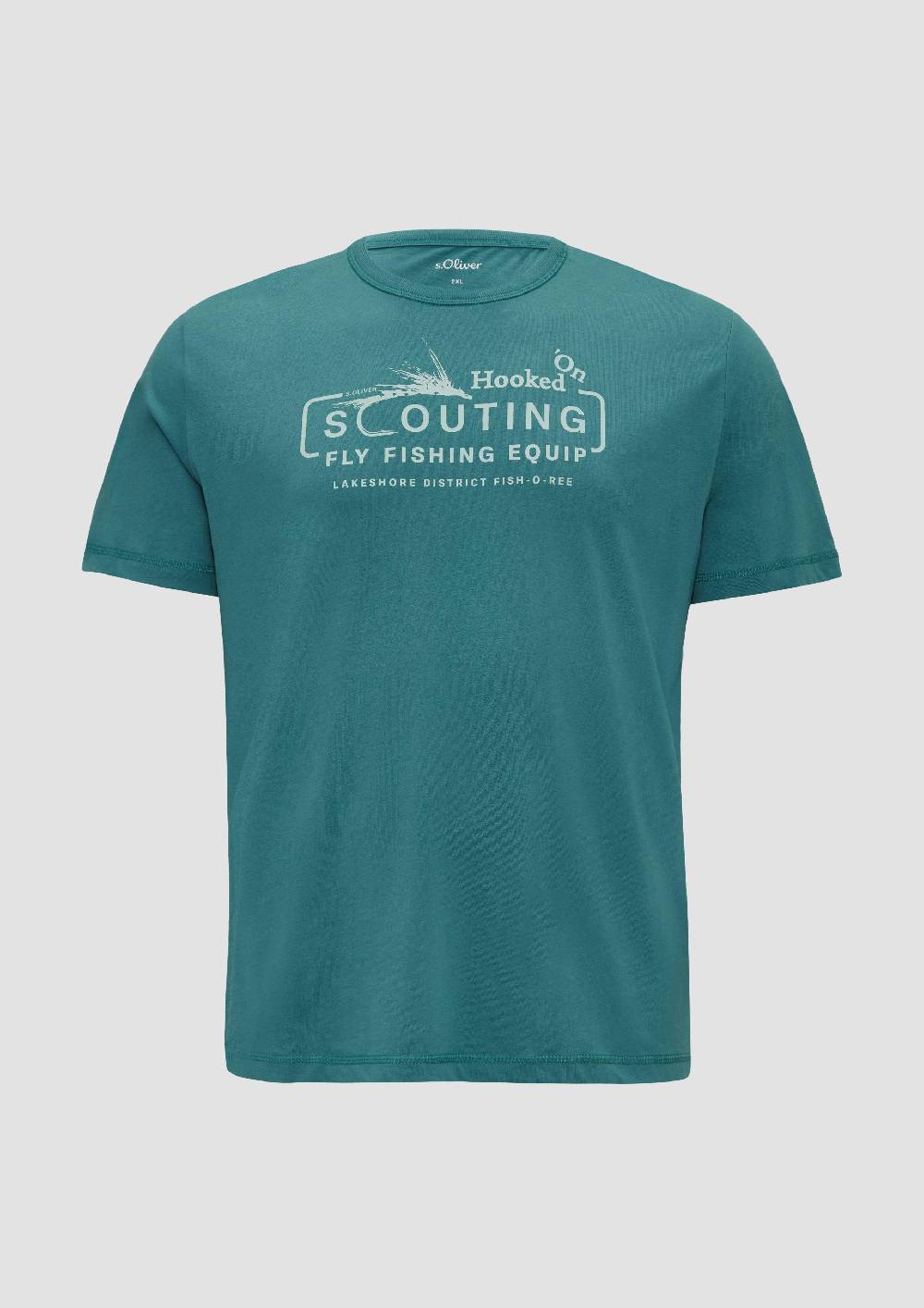 S.Oliver Baumwollshirt mit Frontprint Räumungsverkauf