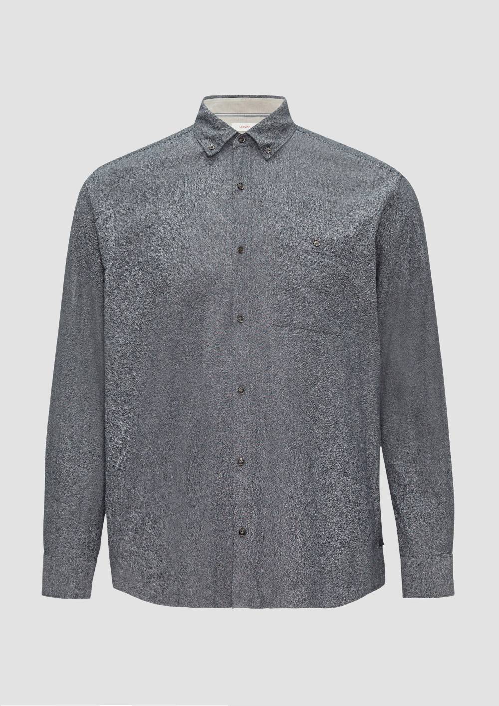S.Oliver Regular Fit: Strukturiertes Hemd mit Button-Down-Kragen Tägliche Deals