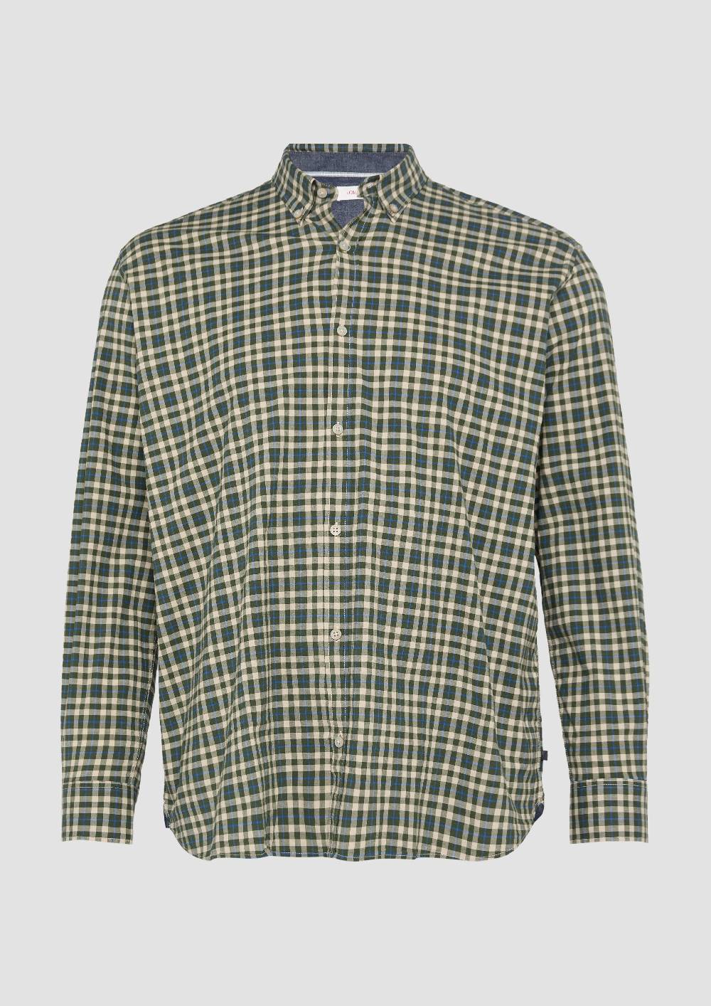 S.Oliver Hemd mit Button-Down-Kragen aus Baumwollstretch Sonderangebote