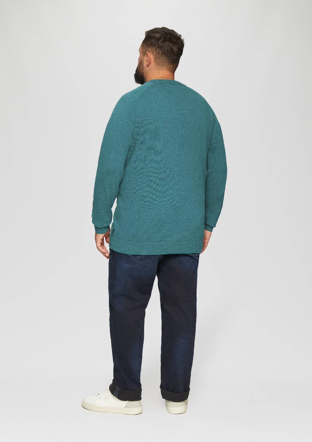 S.Oliver Strickpullover mit Rippbündchen Kostenlose Rückgabe