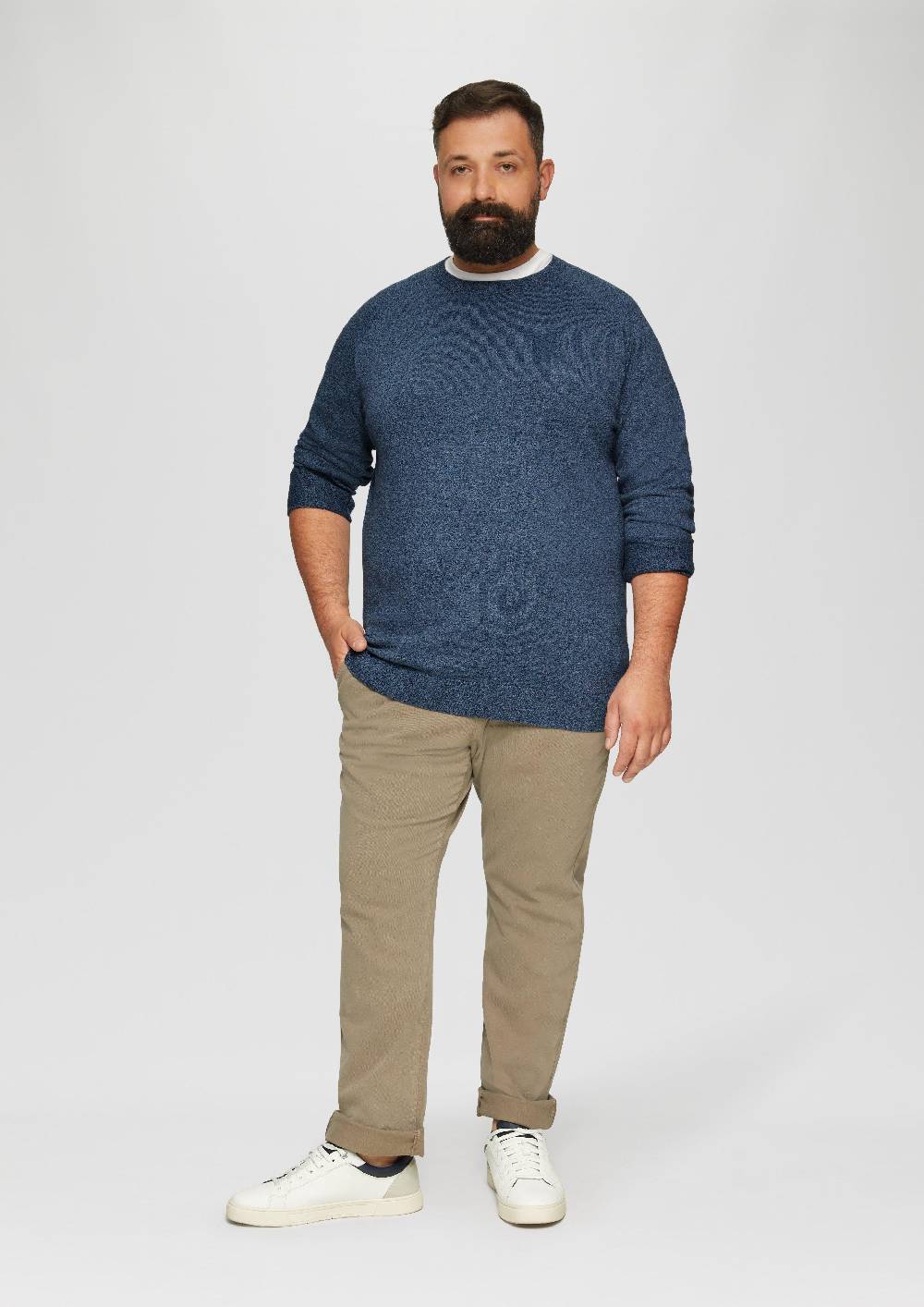 S.Oliver Strickpullover mit Rippbündchen Begrenzte Freigabe