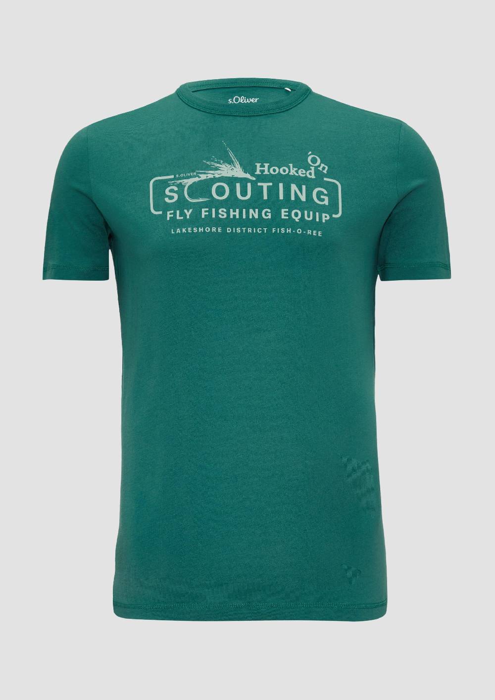 S.Oliver Baumwollshirt mit Frontprint Neueste Stile