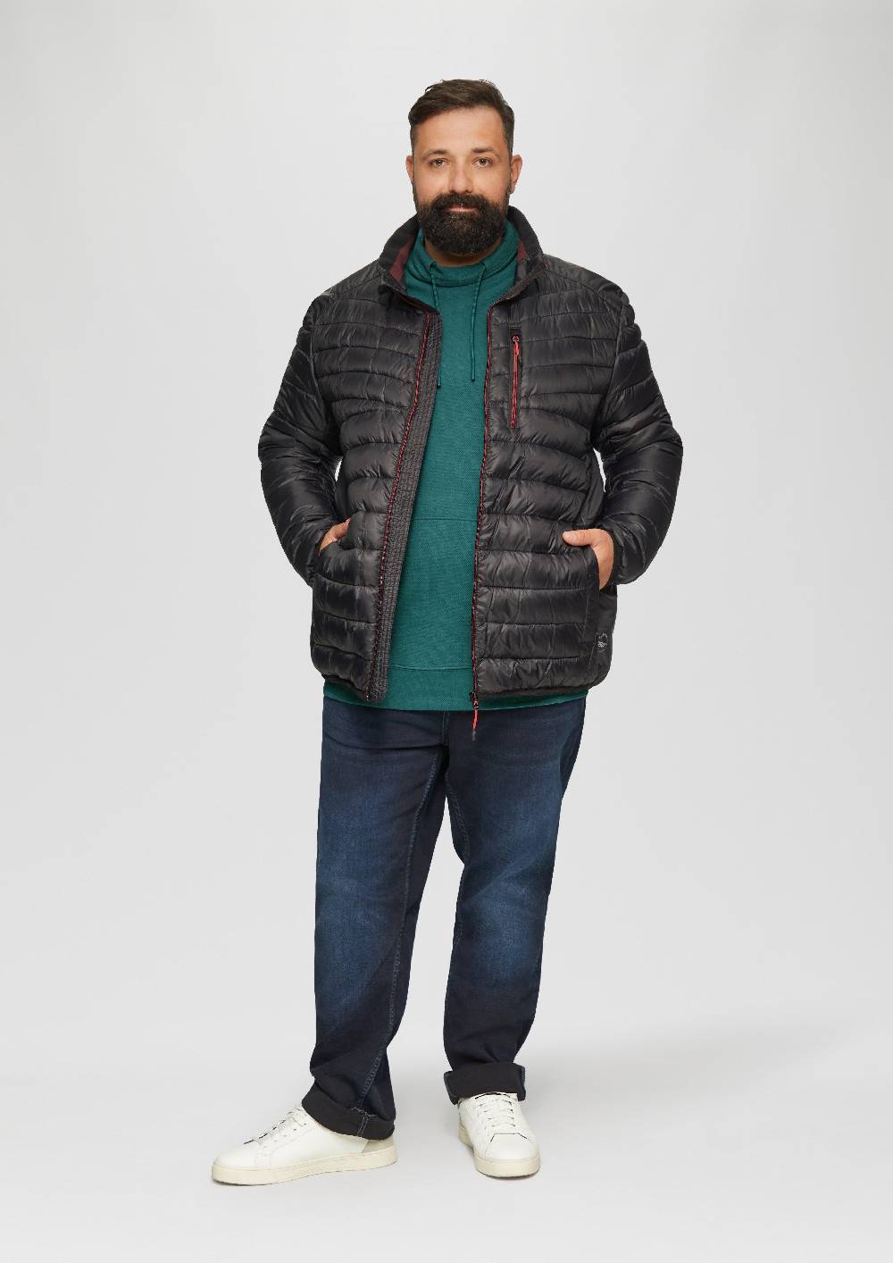 S.Oliver Sweatshirt mit Kängurutasche und Stehkragen Discount Store für neue Produkte