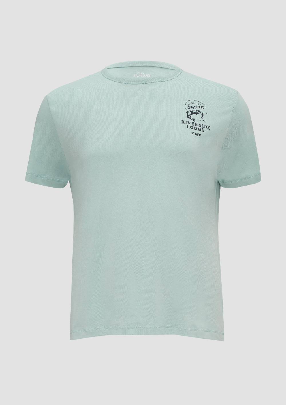 S.Oliver Baumwollshirt mit Frontprint Nur noch ein Tag übrig