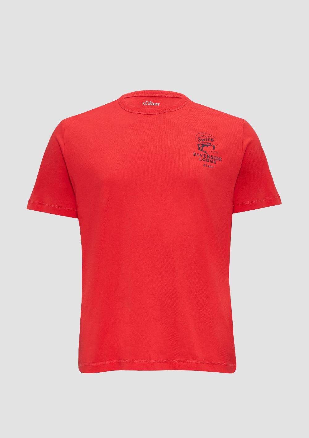 S.Oliver Baumwollshirt mit Frontprint Riesige Rabatte