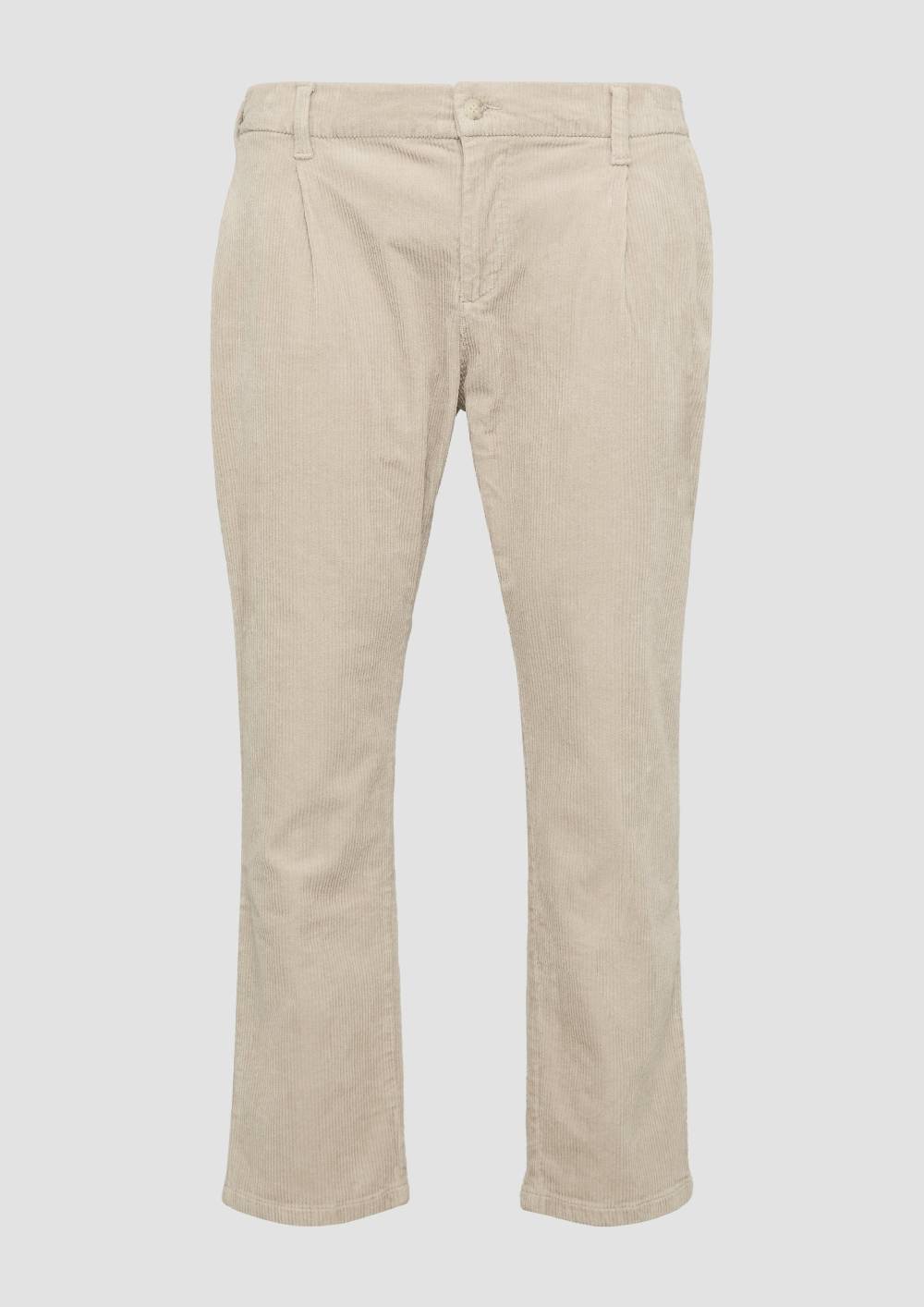 S.Oliver Relaxed: Cord-Chino mit Tapered Leg 50% Rabatt für begrenzte Zeit