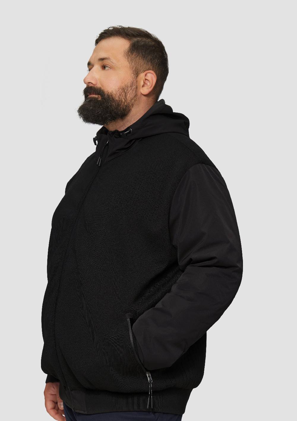 S.Oliver Hybrid-Jacke mit Strickelementen Auslauf