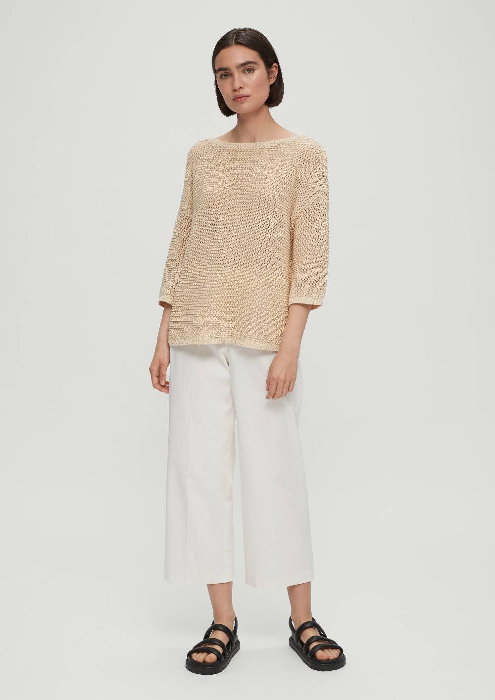 S.Oliver Strickpullover aus Häkelgarn Günstiger Verkauf