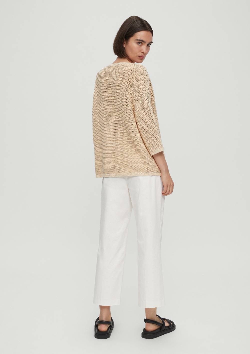 S.Oliver Strickpullover aus Häkelgarn Günstiger Verkauf