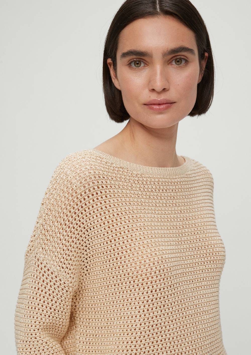 S.Oliver Strickpullover aus Häkelgarn Günstiger Verkauf