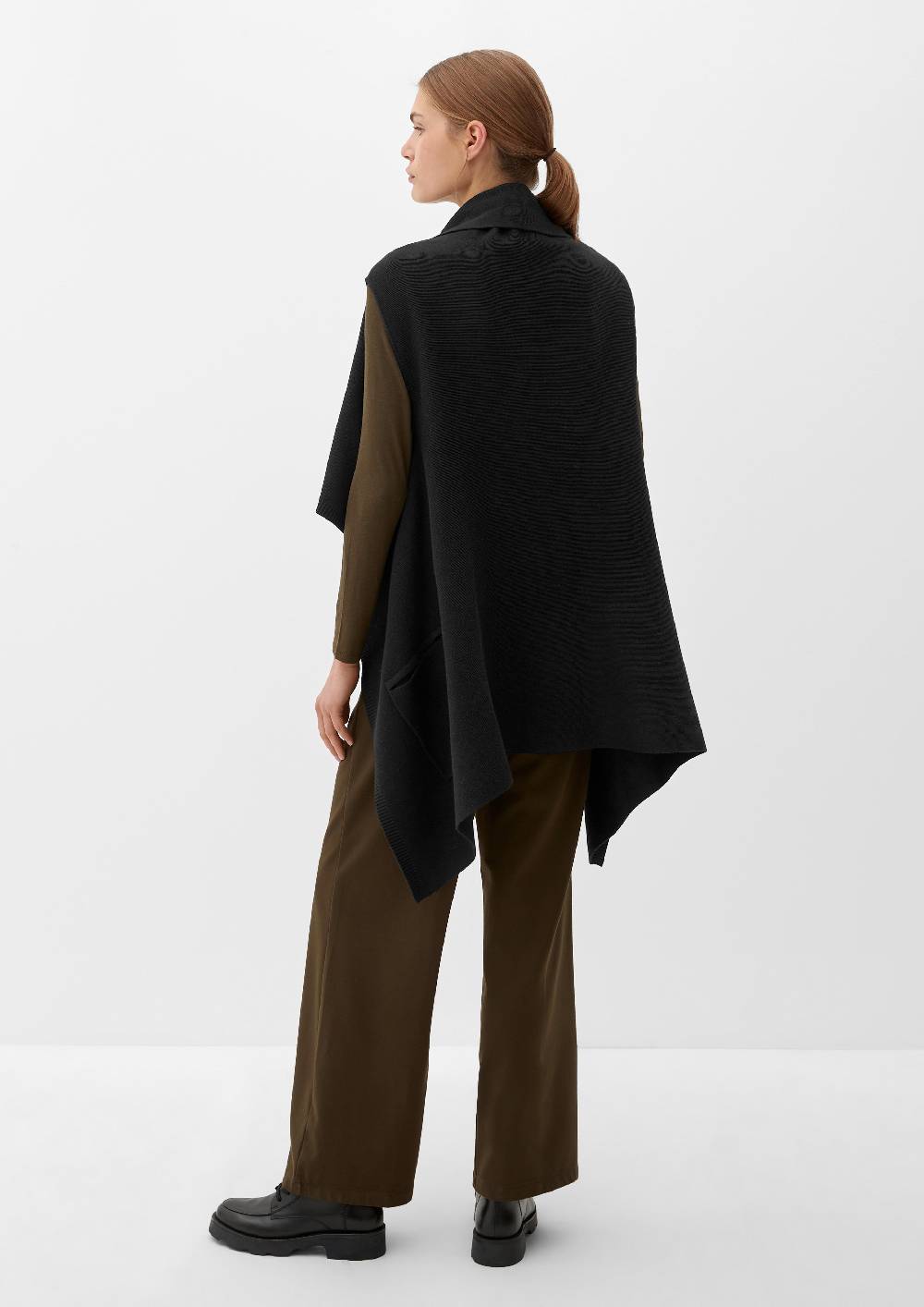 S.Oliver Poncho aus Viskosemix Kostenloser Versand