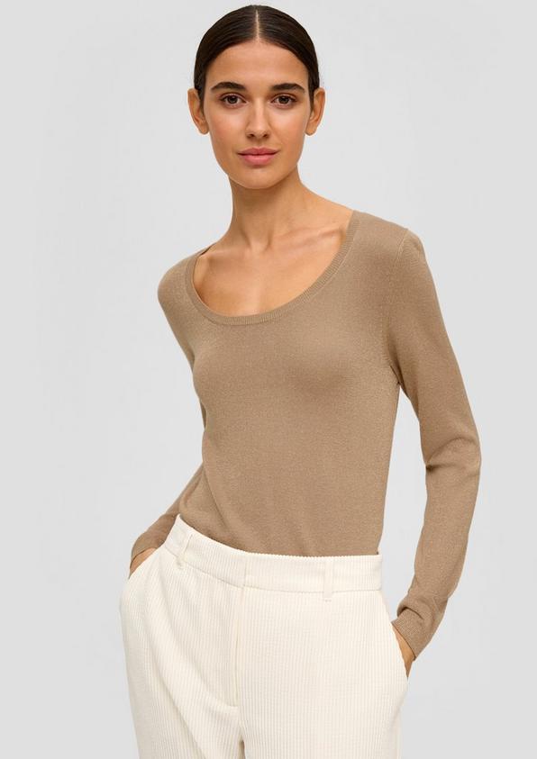 S.Oliver Strickpullover mit Glitzergarn Fabrik Onlineshop