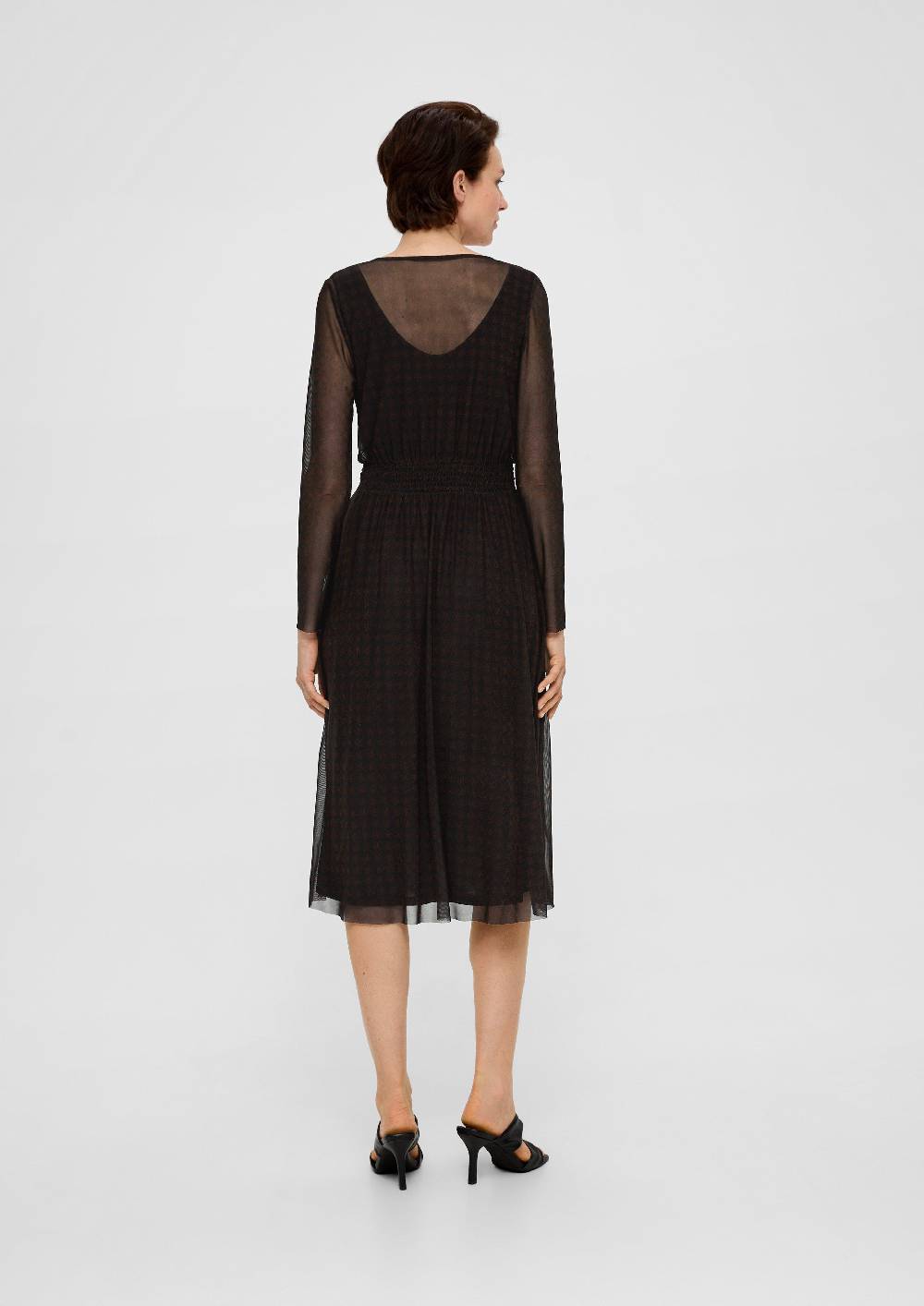 S.Oliver Meshkleid mit Smok-Detail Günstig kaufen