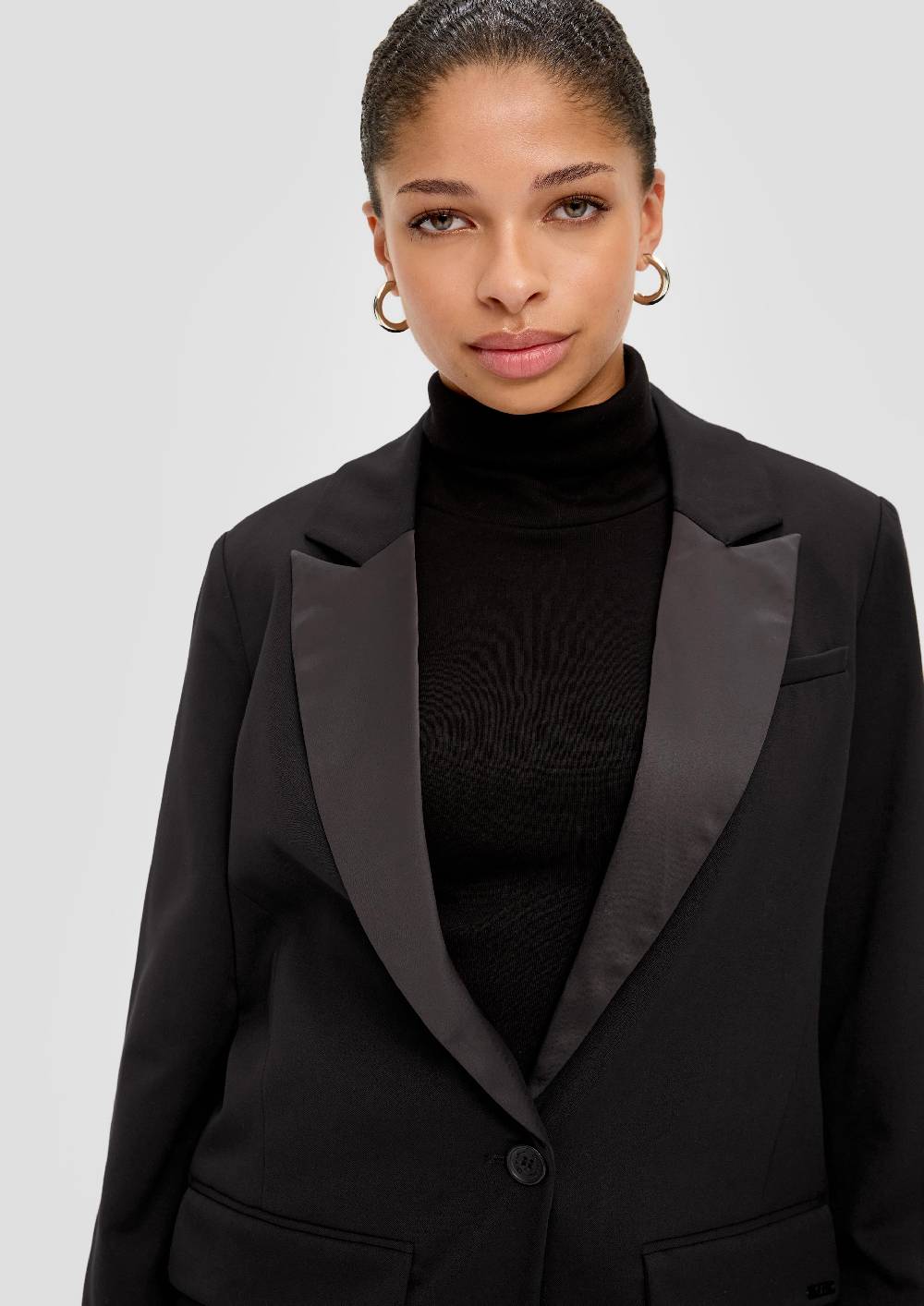 S.Oliver Blazer mit Satin-Kragen Valentinstagsangebot