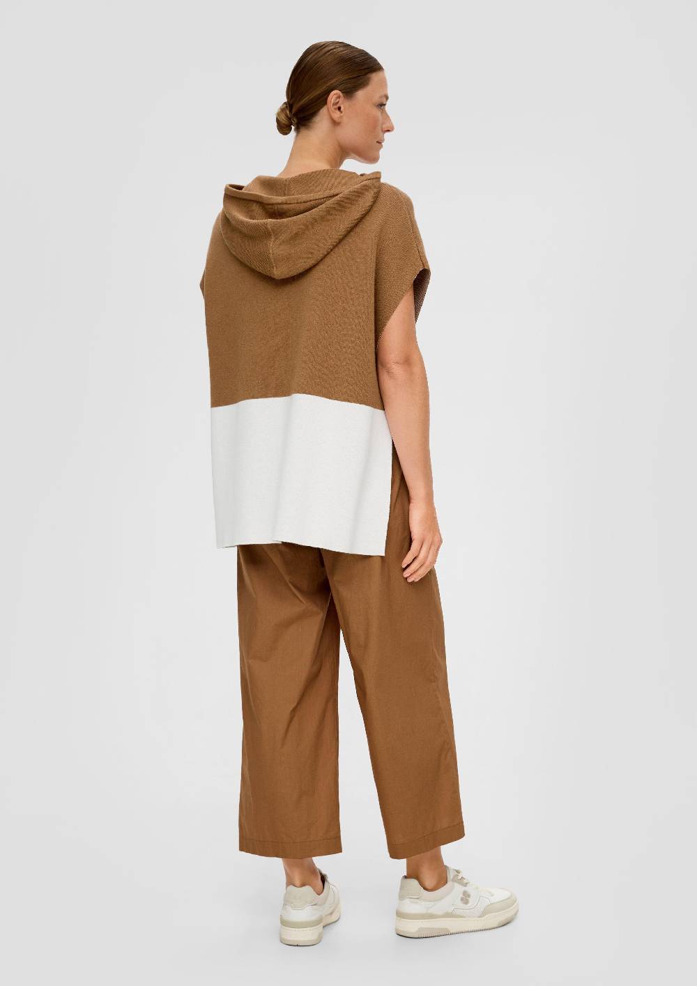 S.Oliver Strickponcho aus Viskosemix Heißer Verkauf
