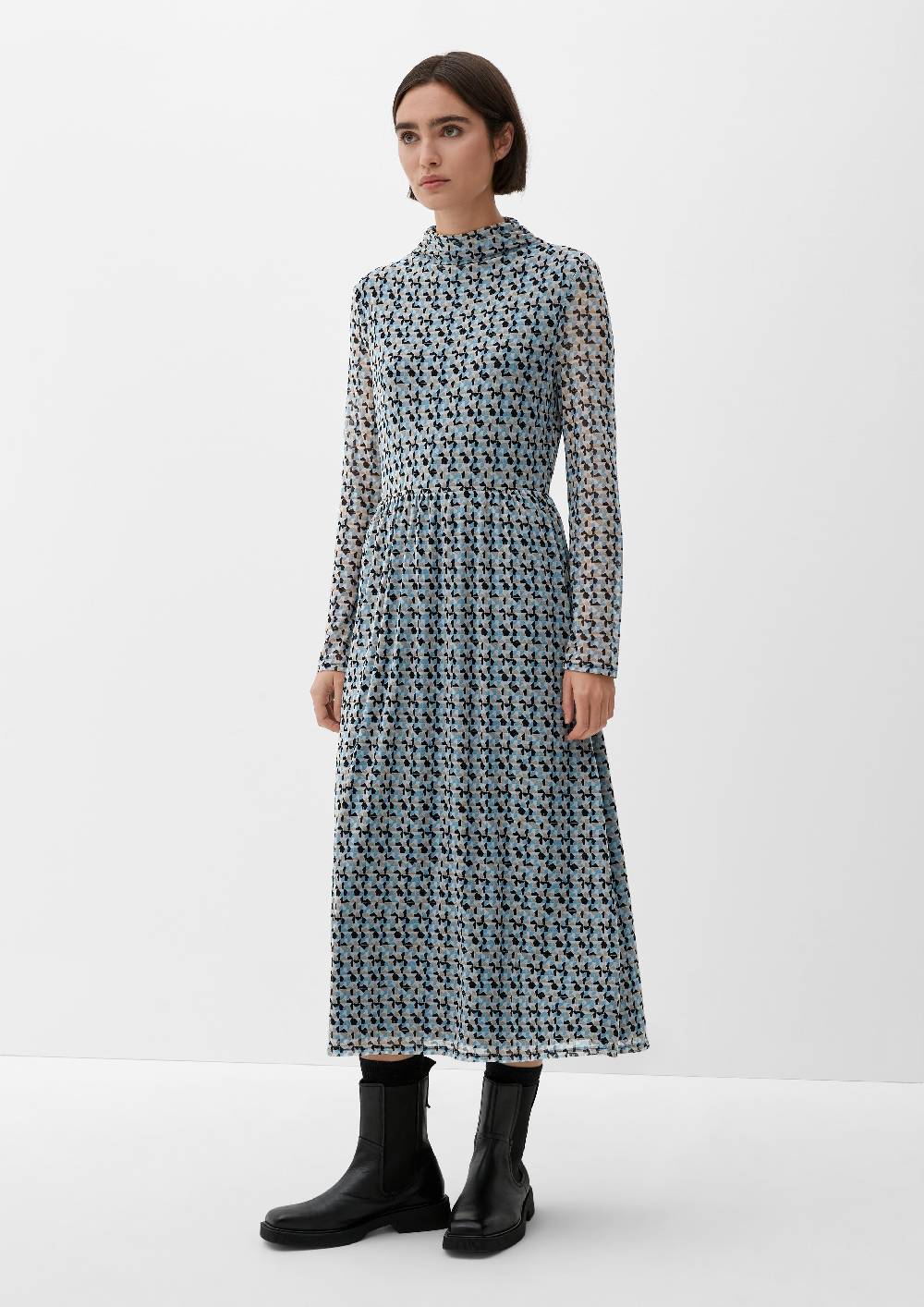 S.Oliver Meshkleid mit Allovermuster Bestseller