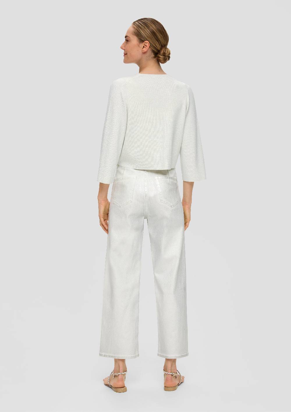 S.Oliver Kurze Strickjacke mit Metallic-Garn Räumungsverkauf