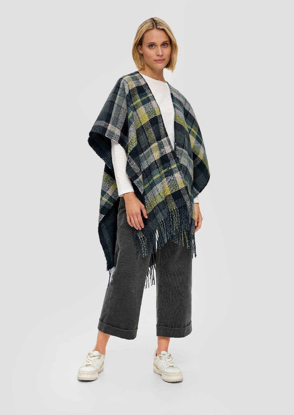 S.Oliver Poncho mit Fransen Tägliche Deals