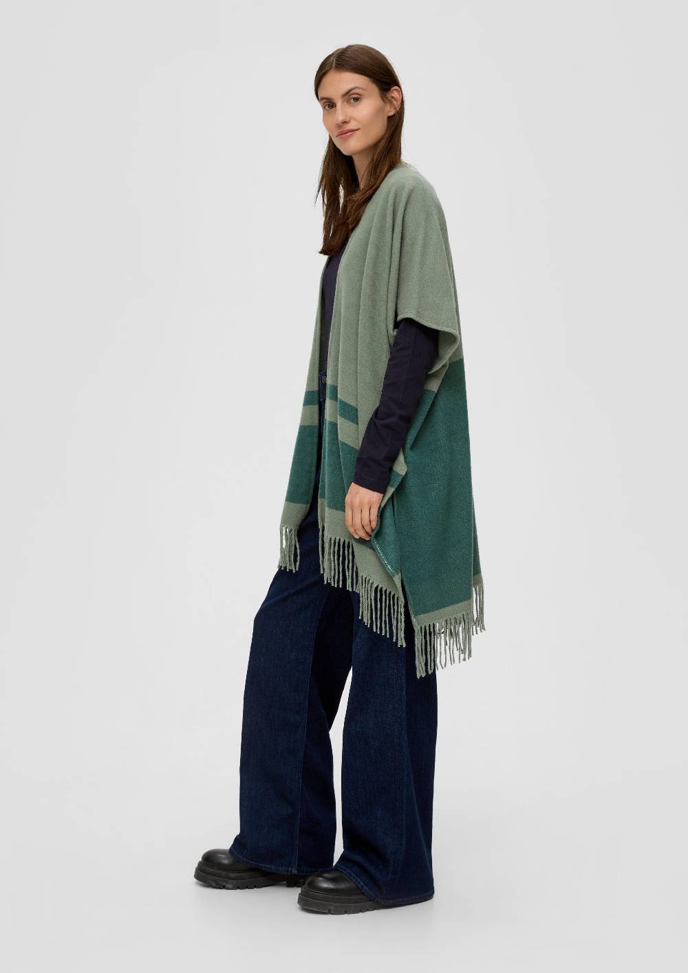 S.Oliver Poncho mit Streifenmuster JETZT KAUFEN