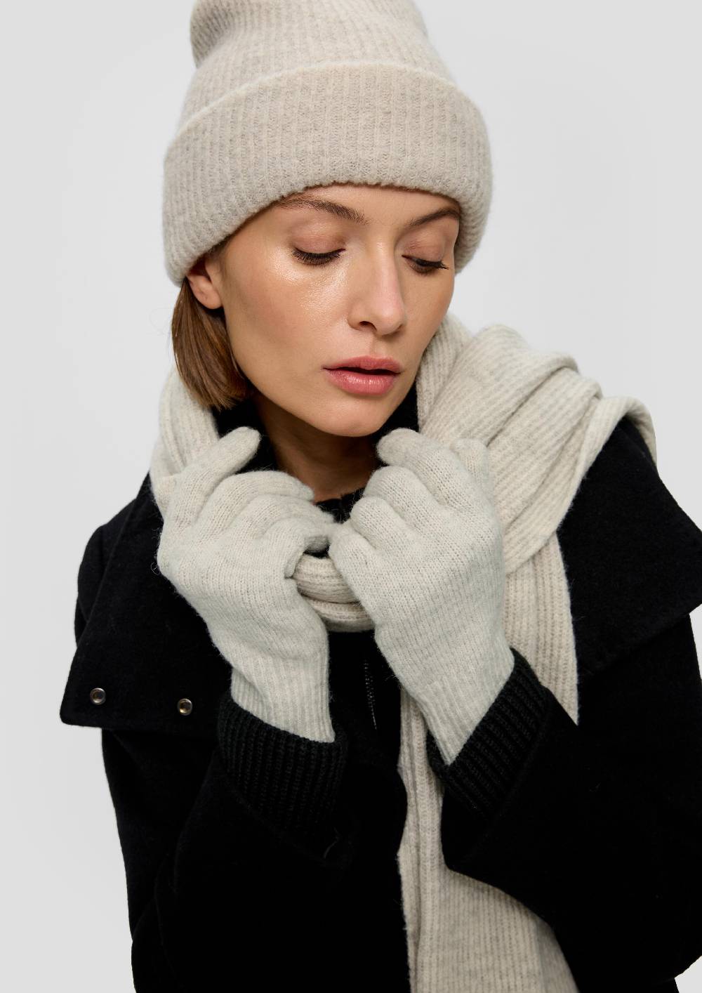 S.Oliver Fingerhandschuhe in Feinstrick Sonderangebot der Fabrik