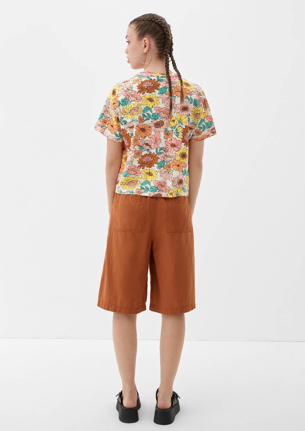 S.Oliver Baumwollshirt mit Allover-Print 50% Rabatt für begrenzte Zeit