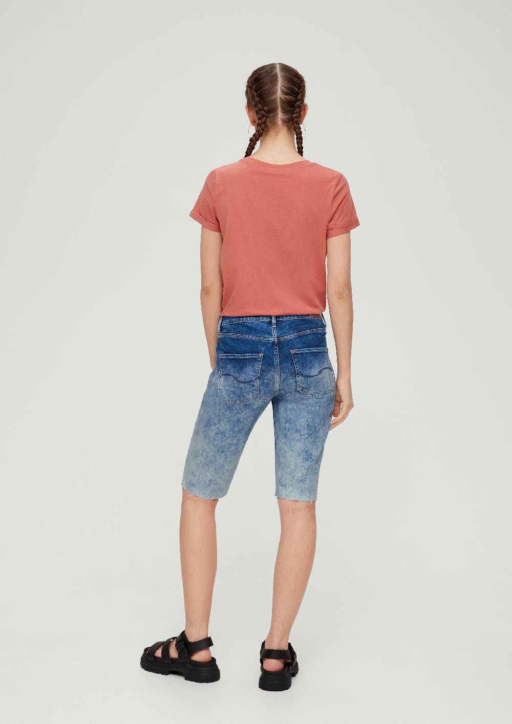 S.Oliver Bermuda-Jeans Catie / Slim Fit / Mid Rise / Slim Leg Auslauf