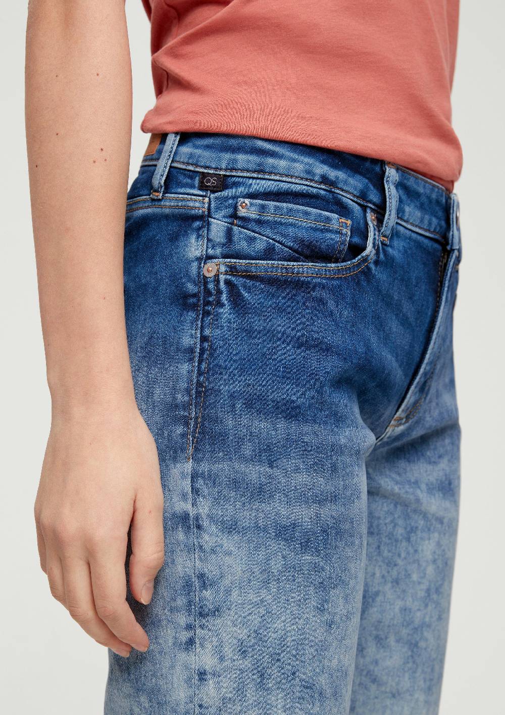 S.Oliver Bermuda-Jeans Catie / Slim Fit / Mid Rise / Slim Leg Auslauf