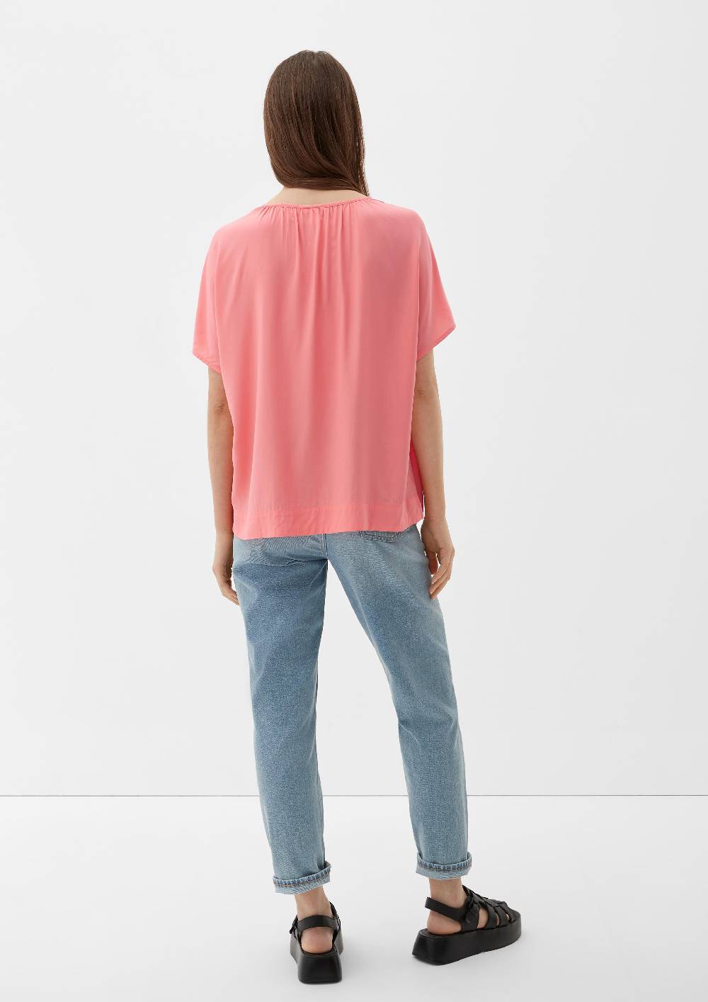 S.Oliver Viskosebluse mit Raffung Verkauf
