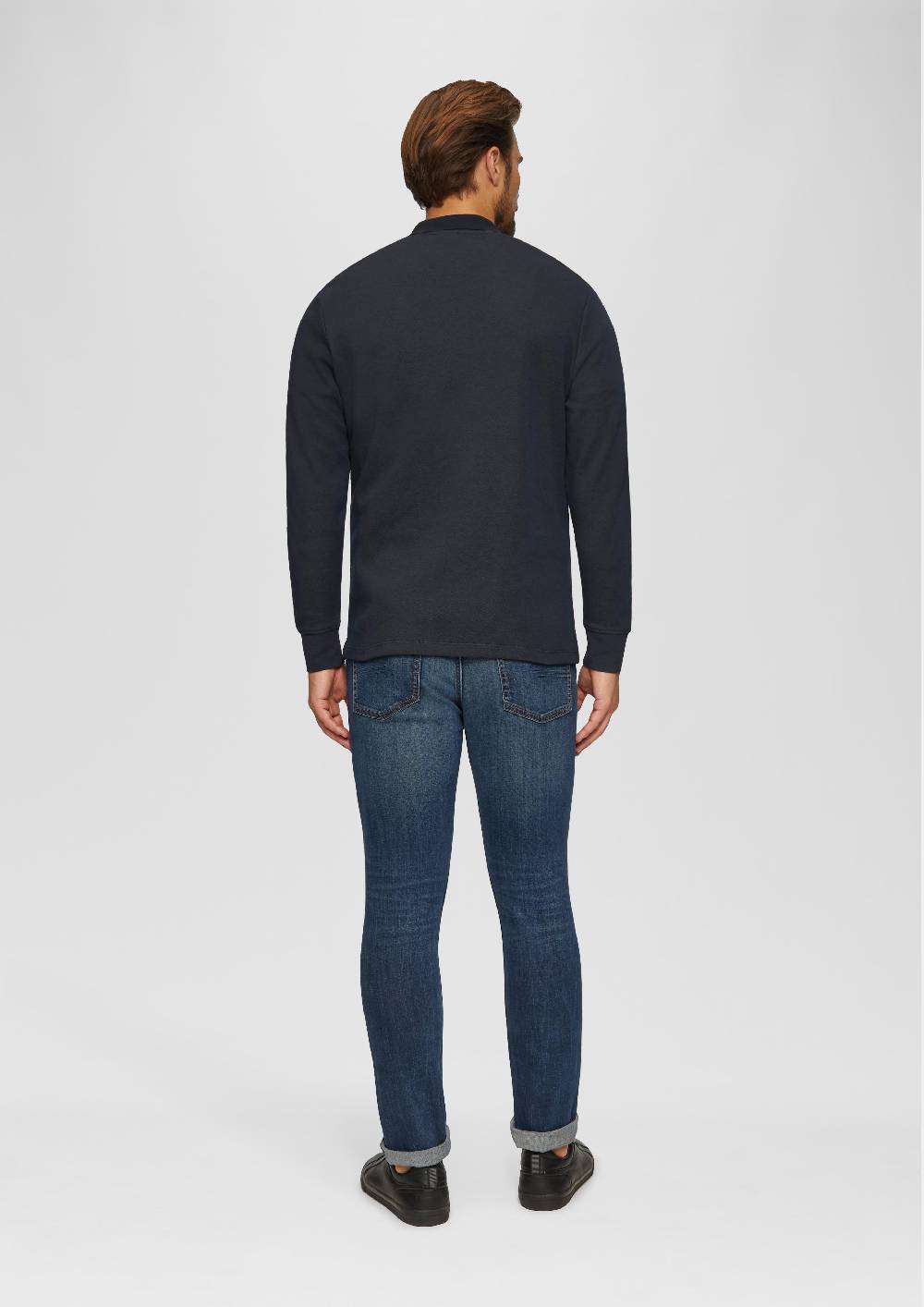 S.Oliver Poloshirt aus zweifarbigem Piqué Limitierter Zeitrabatt