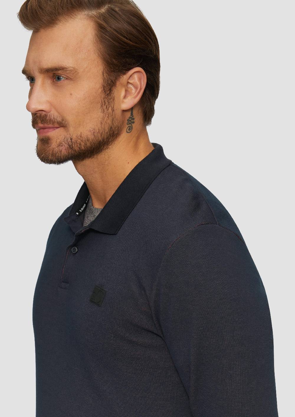 S.Oliver Poloshirt aus zweifarbigem Piqué Limitierter Zeitrabatt