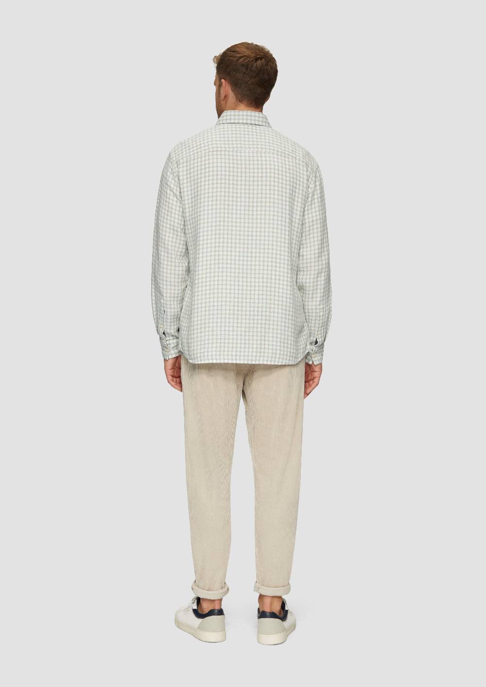 S.Oliver Regular Fit: Strukturiertes Baumwollhemd mit Button-down-Kragen Fabrikpreis