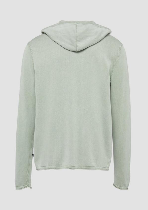 S.Oliver Kapuzenpullover aus Feinstrick in gewaschener Optik Online Shopping