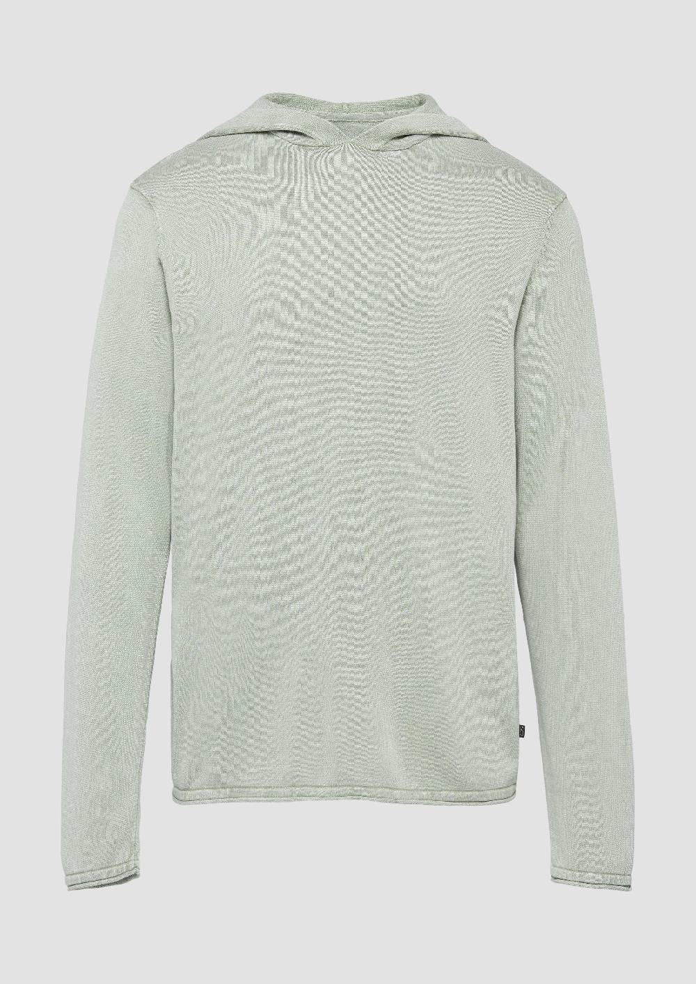 S.Oliver Kapuzenpullover aus Feinstrick in gewaschener Optik Online Shopping