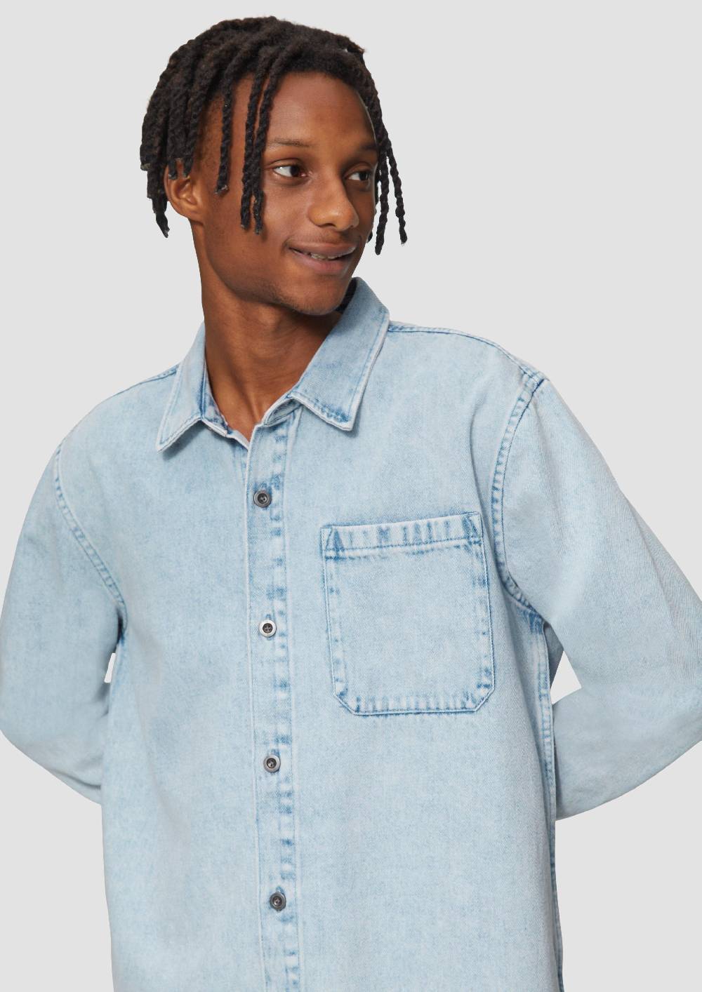 S.Oliver Relaxed Fit: Denim-Hemd aus Baumwolle Preisnachlass