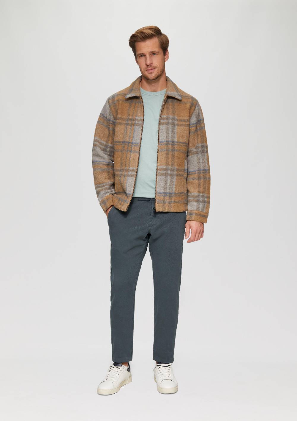 S.Oliver Regular Fit: Strukturierte Chino aus Baumwollstretch Saisonschlussverkauf
