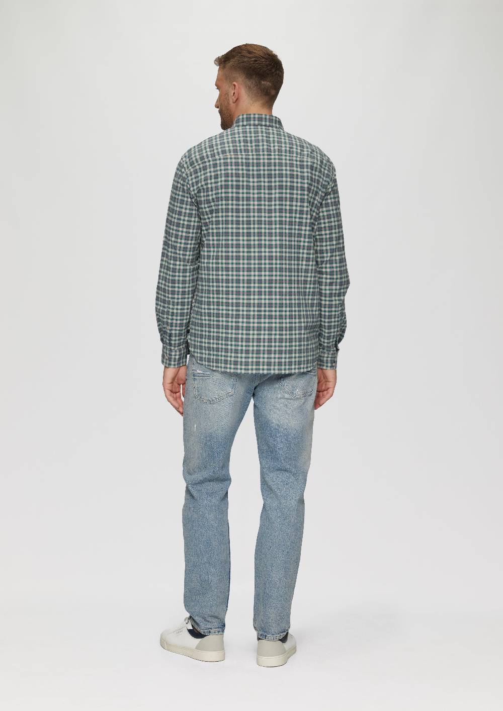 S.Oliver Regular Fit: Hemd mit Button-Down-Kragen aus Baumwollstretch Muttertagsangebot