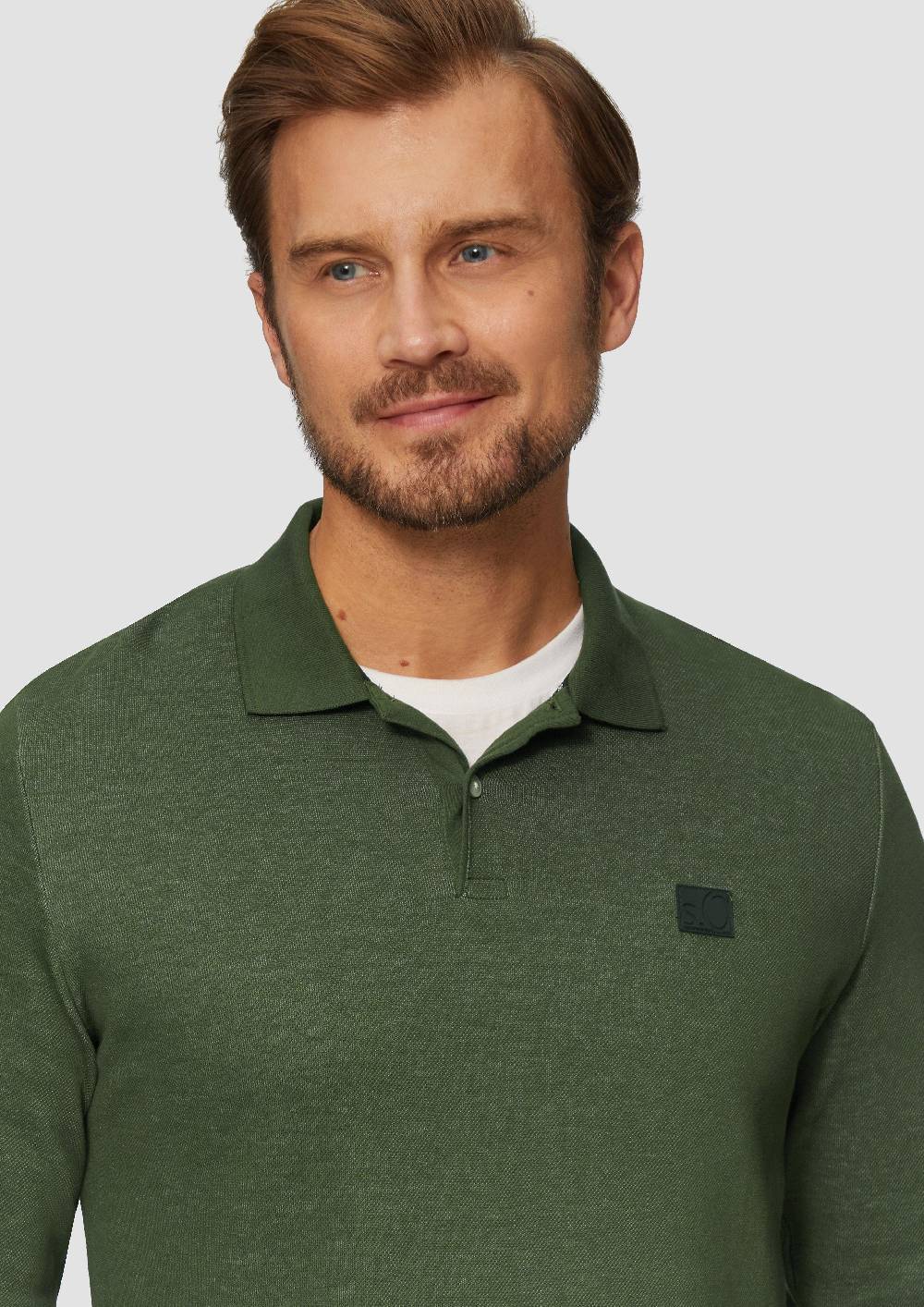 S.Oliver Poloshirt aus zweifarbigem Piqué Jubiläumsangebot