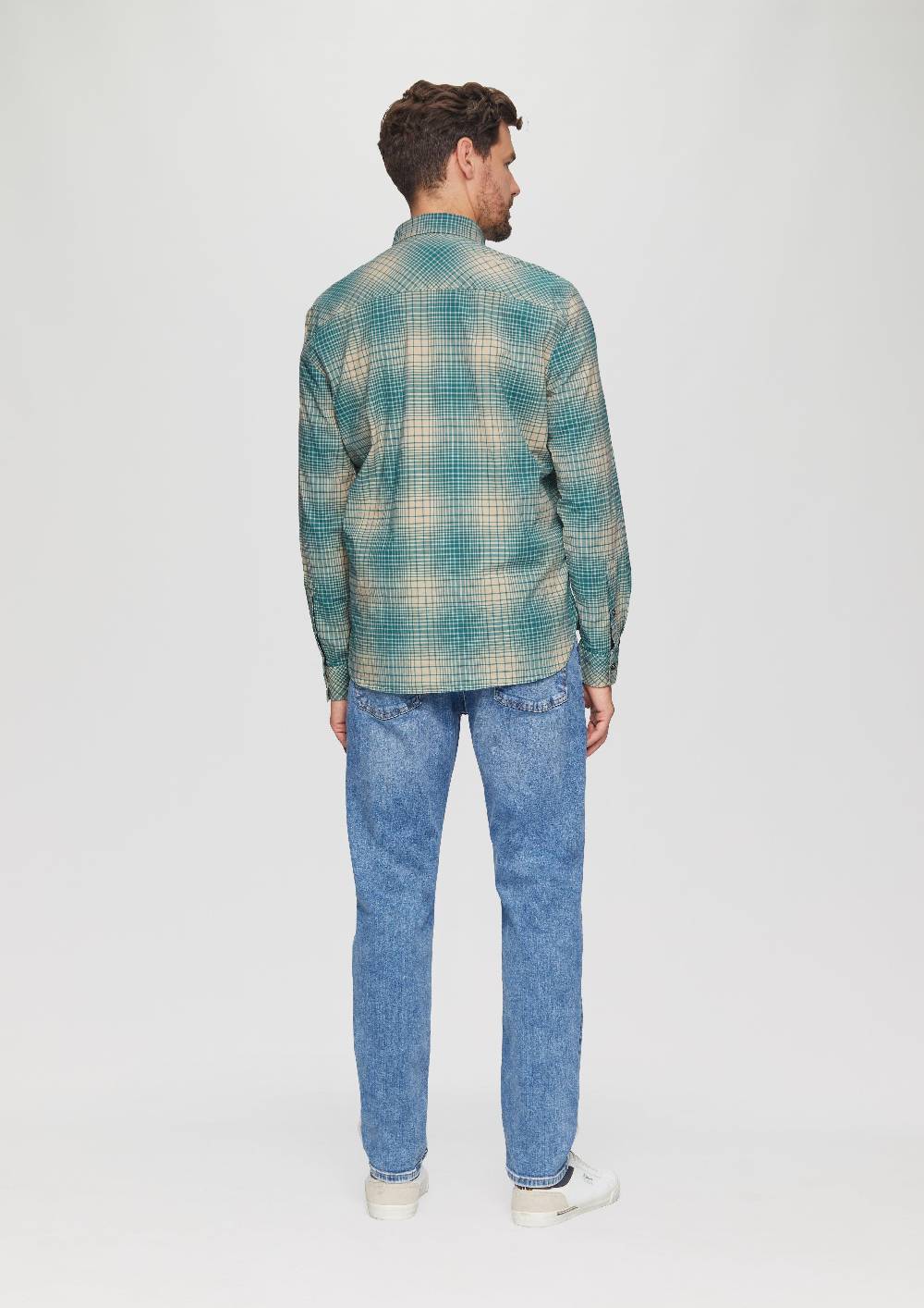 S.Oliver Regular Fit: Hemd mit Button-Down-Kragen aus Baumwollstretch Blitzangebot