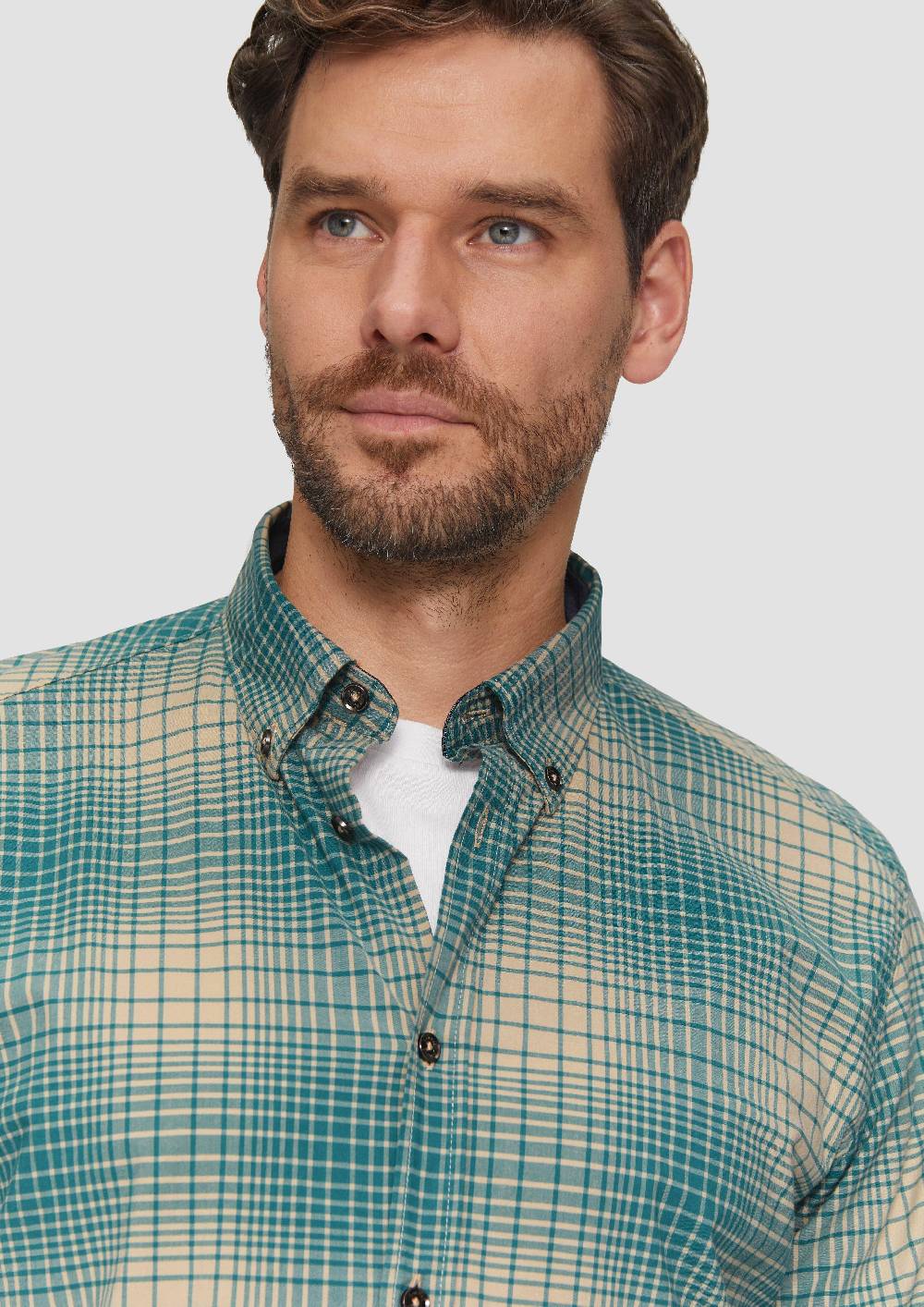 S.Oliver Regular Fit: Hemd mit Button-Down-Kragen aus Baumwollstretch Blitzangebot