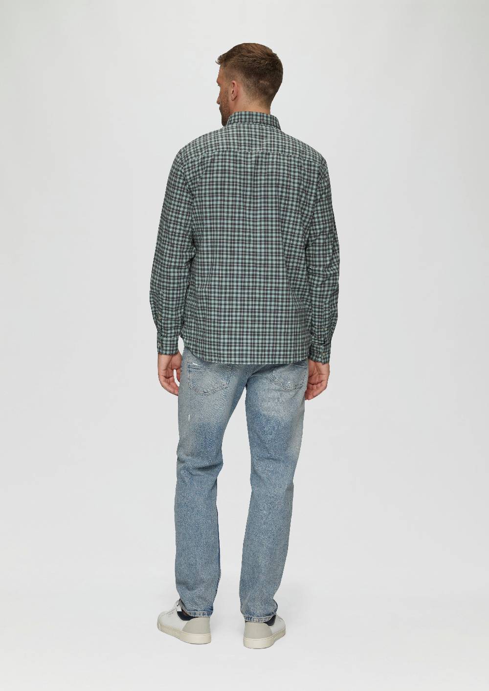 S.Oliver Regular Fit: Hemd mit Button-Down-Kragen aus Baumwollstretch Große Rabatte