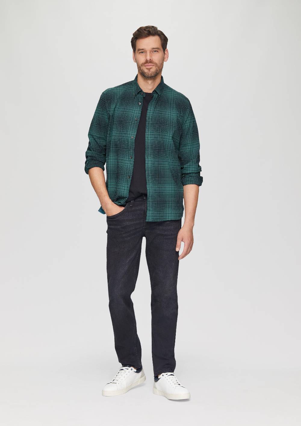 S.Oliver Regular Fit: Hemd mit Button-Down-Kragen aus Baumwollstretch Bestseller