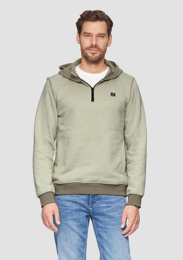 S.Oliver Hoodie mit Stehkragen und Reißverschluss Saisonale Angebote